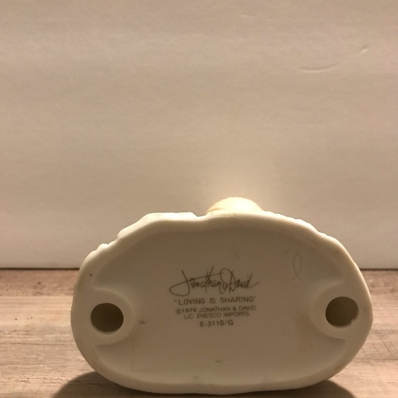 1979 Precious Moments Collectible "loving is sharing" Girl and Puppy Figurine - Picture 9 of 9